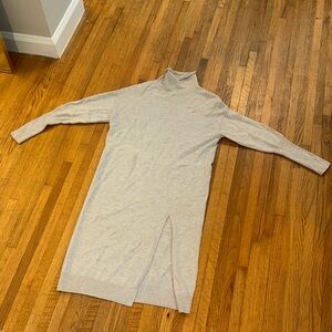 Aritzia Gray Dolman Sleeve Turtleneck Maxi Dress